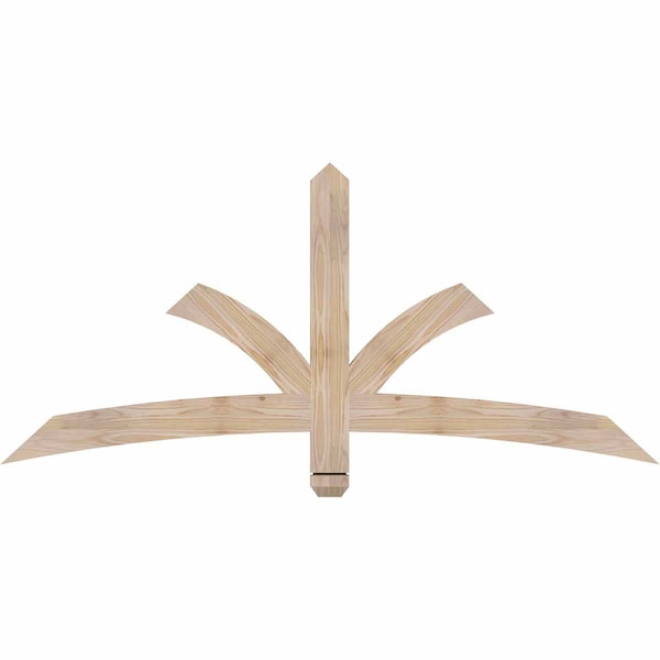Ekena Millwork Davenport Smooth Timber Gable Bracket, Douglas Fir, 60"W x 27"H x 1 1/2"D x 3 1/2"F, 11/12 Pitch GBW060X27X0204DAV00SDF - main